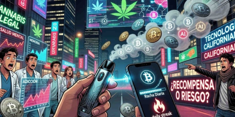 Gudtrip genera controversia al proponer Bitcoin a los aficionados al vapeo de cannabis en California.