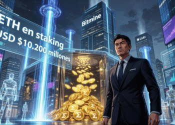 Bitmine alcanza los 10.000 millones en ETH en staking y se aproxima al 5% del total disponible.
