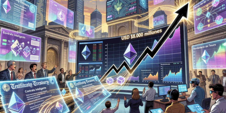 Récord histórico: Bonos tokenizados del Tesoro de EE. UU. superan los 8.000 millones de dólares en Ethereum