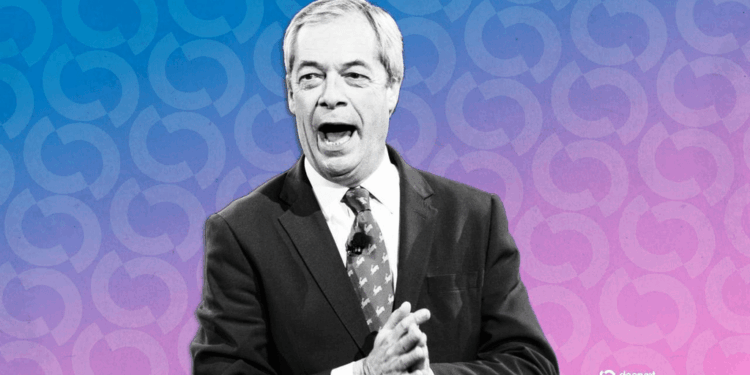 Nigel Farage se niega a revelar el sorprendente regalo de 6,7 millones de dólares de un magnate cripto vinculado a Tether. 1 Nigel Farage se niega a revelar el sorprendente regalo de 6,7 millones de dólares de un magnate cripto vinculado a Tether.