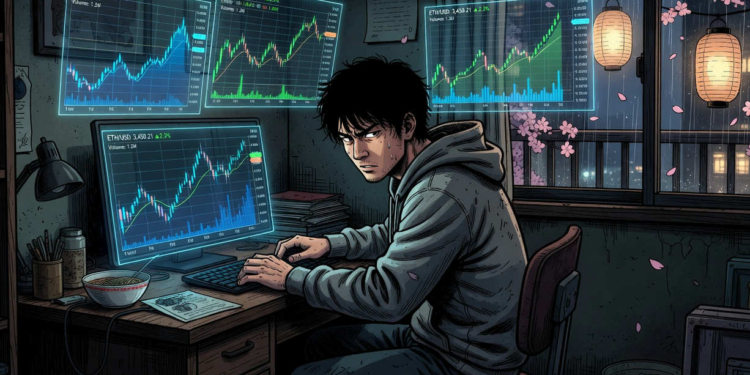 Ethereum encuentra su punto de calma en 2.327 dólares mientras el volumen se desinfla