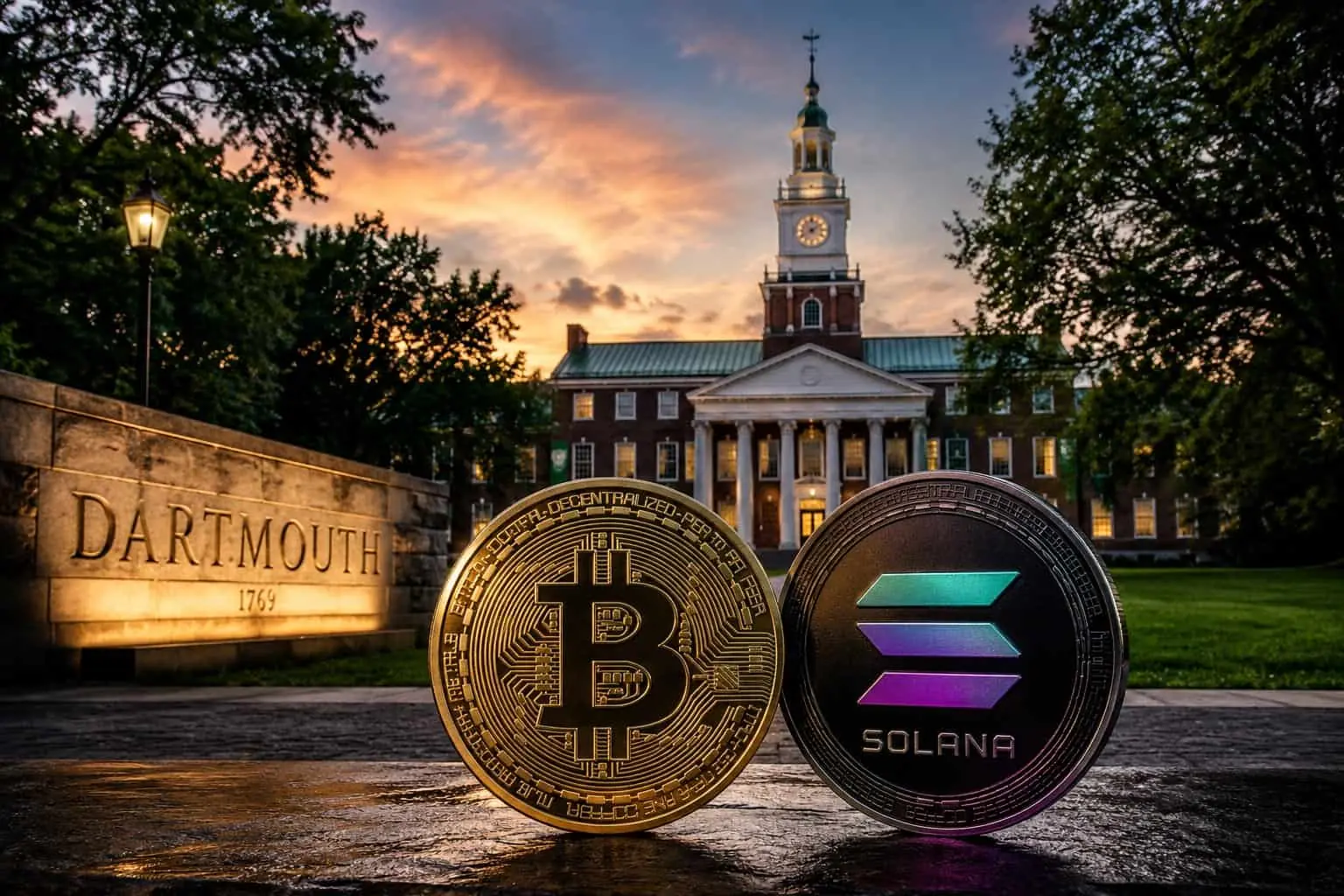 La Universidad de Dartmouth se adentra en el mundo cripto con un innovador ETF que incluye Bitcoin, Ethereum y Solana.