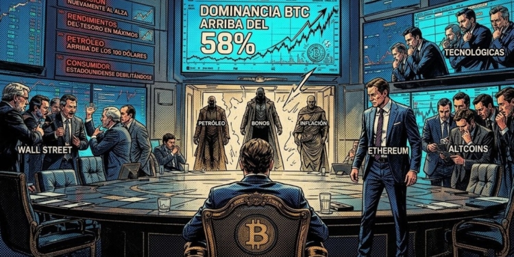 Bitcoin se mantiene firme, pero el aire del mercado se vuelve más denso.