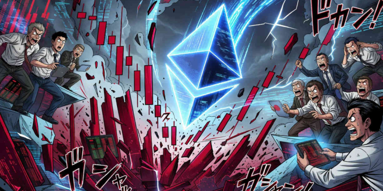 Ethereum sufre una caída del 3.75% y pone a prueba niveles críticos el 16 de mayo.