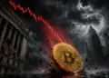 La tempestad financiera en Wall Street hunde el precio de Bitcoin en una profunda caída.