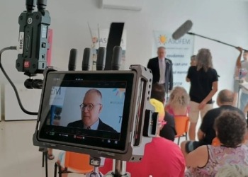 Los sorprendentes protagonistas de 'El bitcoin de oro': usuarios de Asofem en Lorca deslumbran en el corto.