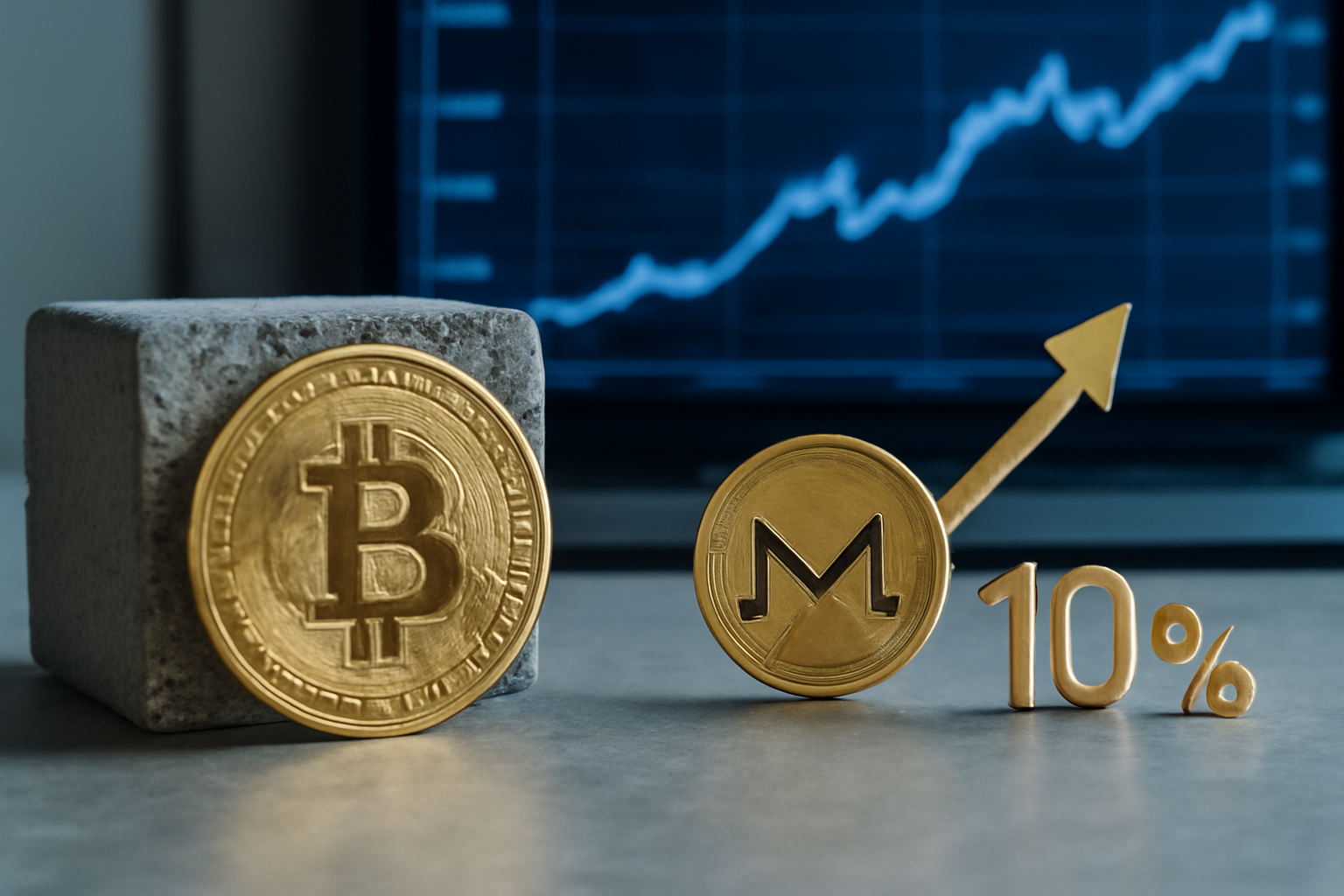 Bitcoin choca contra un obstáculo, mientras Monero sorprende con un alza del 10% 1 Bitcoin choca contra un obstáculo, mientras Monero sorprende con un alza del 10%