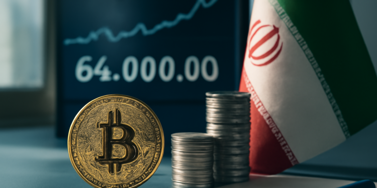 Bitcoin alcanza casi los 64.000 dólares, pero la sombra de Irán frena su ascenso.