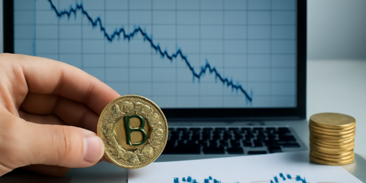 Bitcoin sufre un retroceso del 1.65% mientras las medias móviles apuntan a una tendencia a la baja.