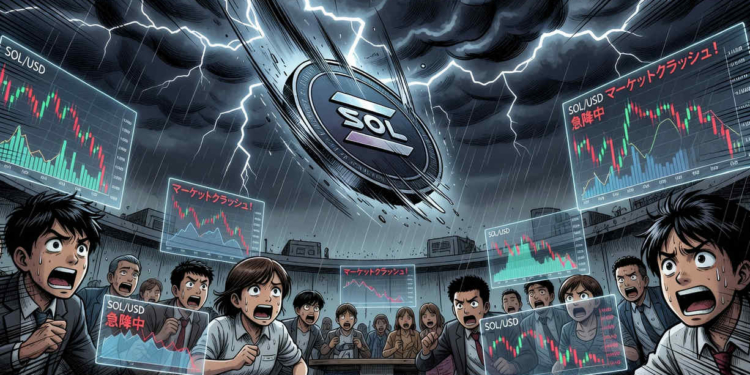Solana se desploma un 4,4% y se enfrenta a niveles críticos de soporte.