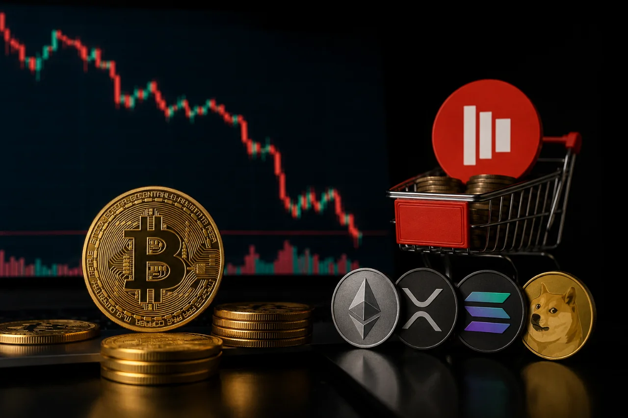 Bitcoin arrastra al mercado cripto, mientras Kalshi se centra en las altcoins.