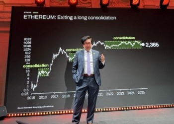 Tom Lee anticipa que el valor de ETH podría dispararse hasta los $250,000 gracias a la influencia de validadores corporativos en la red. 3 Tom Lee anticipa que el valor de ETH podría dispararse hasta los $250,000 gracias a la influencia de validadores corporativos en la red.