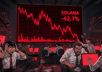 Solana sufre una drástica caída del 7,7% en medio de una intensa ola de liquidaciones