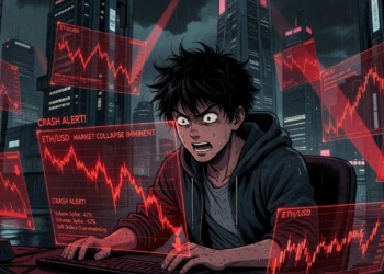 Ethereum sufre una caída del 8% mientras las transacciones alcanzan niveles récord.