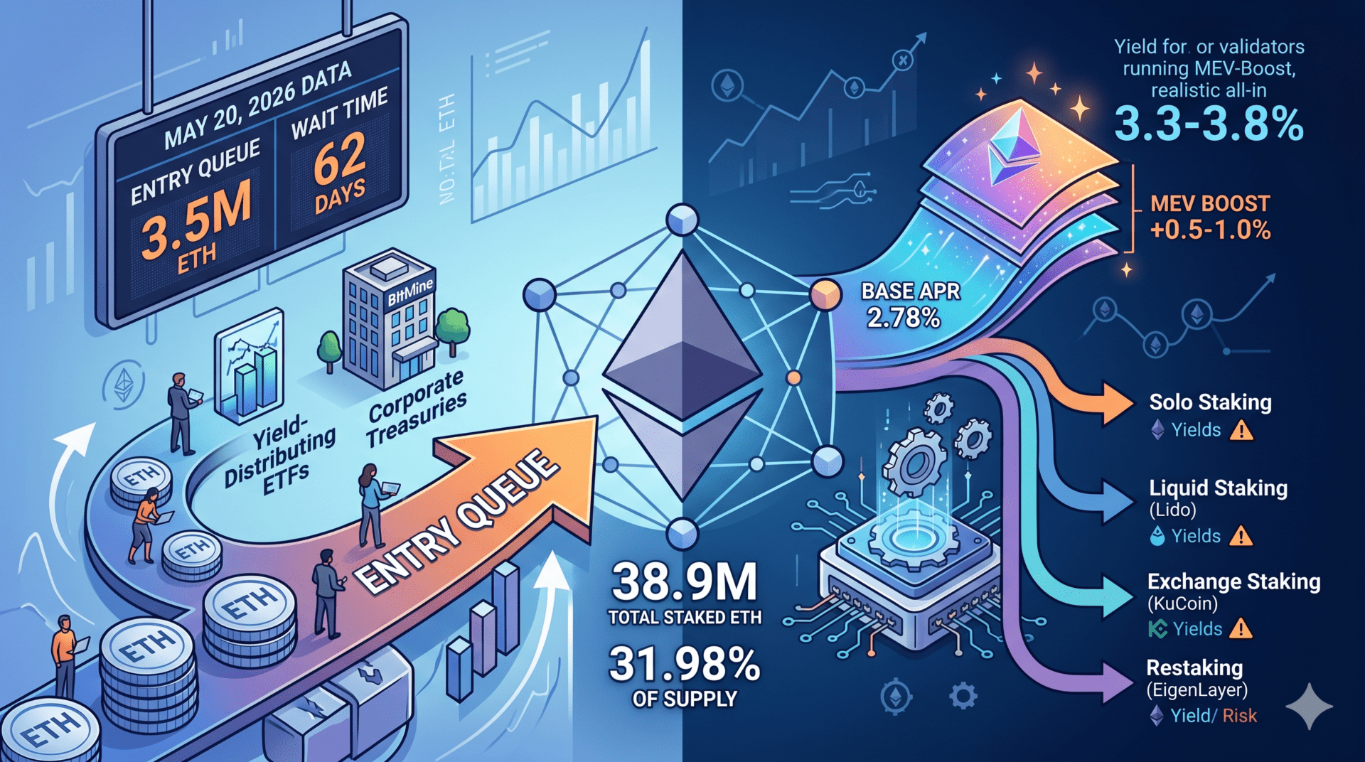 El futuro del staking en Ethereum: ¿Qué esperar en 2026 sobre rendimiento, validadores y el efecto del MEV?