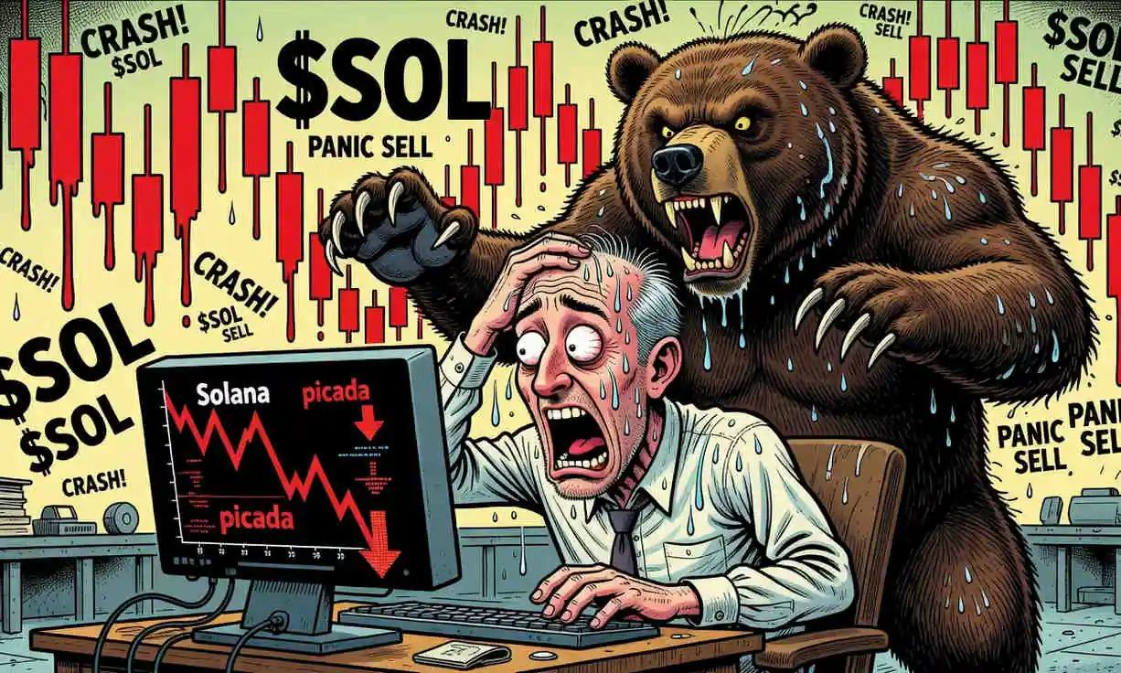 Solana (SOL) sufre una caída impactante del 7,7 % y alcanza nuevos mínimos en 2026.