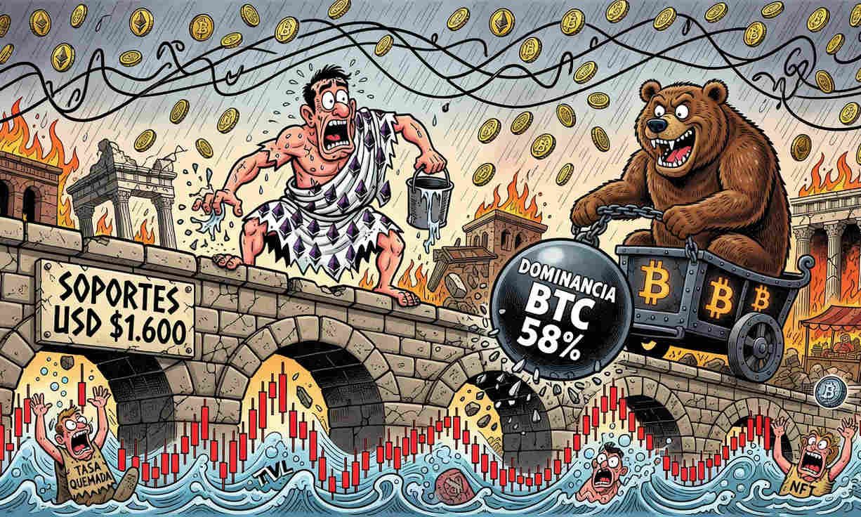 Ethereum sufre una caída del 33% en un año y se hunde por debajo de los USD $1.700 en un día de intensa volatilidad. 1 Ethereum sufre una caída del 33% en un año y se hunde por debajo de los USD $1.700 en un día de intensa volatilidad.