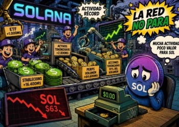 La caída de SOL despierta interrogantes sobre el verdadero valor del token a pesar del avance de Solana. 4 La caída de SOL despierta interrogantes sobre el verdadero valor del token a pesar del avance de Solana.
