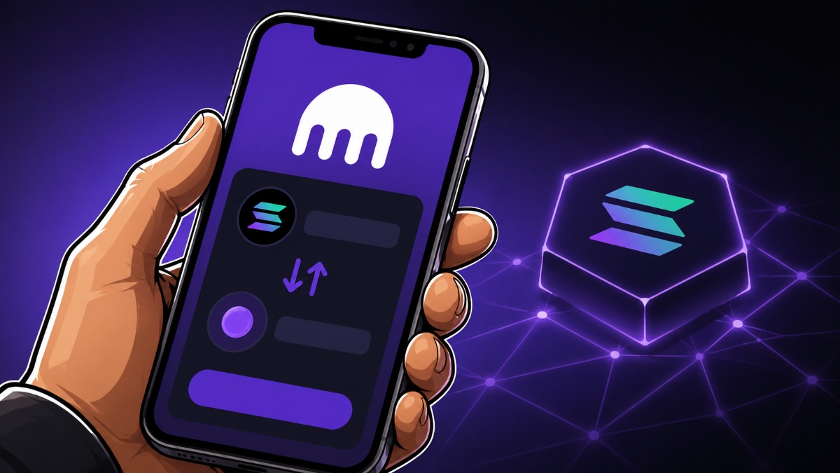 Kraken lleva la compra y venta en DEX de Solana a la palma de tu mano con su nueva función móvil. 1 Kraken lleva la compra y venta en DEX de Solana a la palma de tu mano con su nueva función móvil.