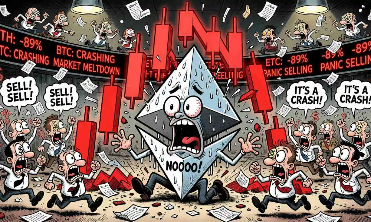 Ethereum se desploma un 5% y cae por debajo de los 1.700 dólares en medio de una ola de liquidaciones impactantes.