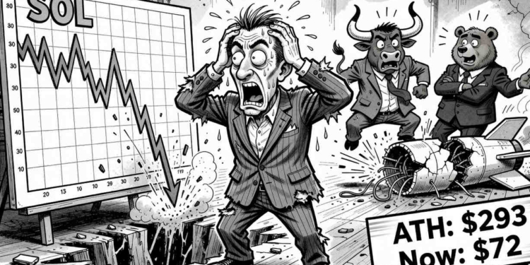 Solana ($SOL) sufre un desplome del 49% en un año: ¿Es este el momento de invertir o un aviso de desastre inminente?