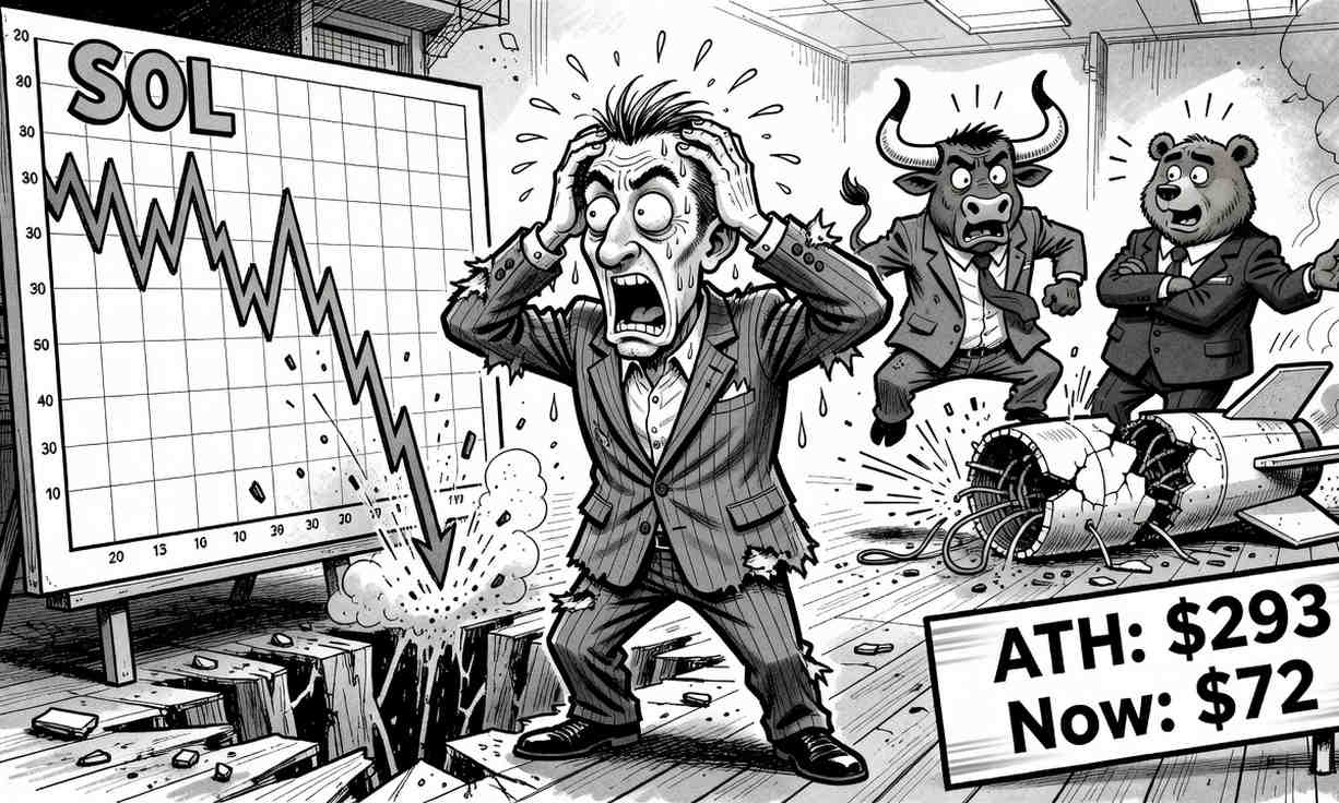 Solana ($SOL) sufre un desplome del 49% en un año: ¿Es este el momento de invertir o un aviso de desastre inminente? 1 Solana ($SOL) sufre un desplome del 49% en un año: ¿Es este el momento de invertir o un aviso de desastre inminente?