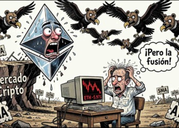 Ethereum cae drásticamente un 5.97% y atraviesa niveles críticos en una jornada de gran actividad.