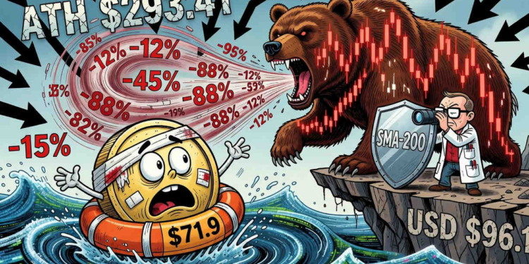 Solana se eleva un 5,69%: ¿Recuperación real o una ilusión en medio de su desplome del 75%?