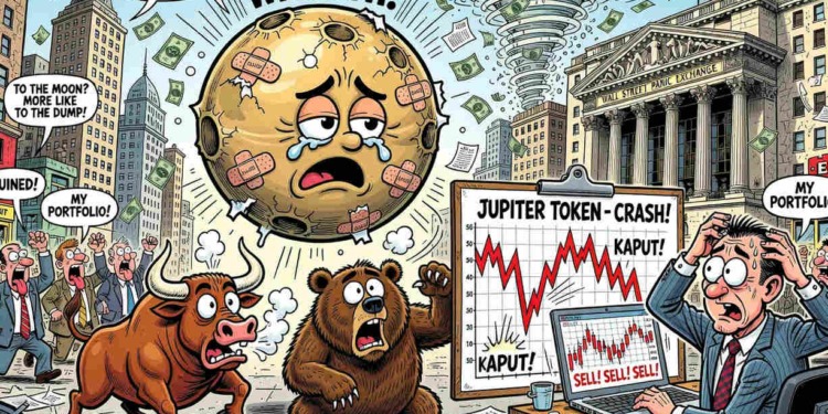 Júpiter sufre un desplome del 4.75% y despierta preocupaciones tras un mes de ascensos.