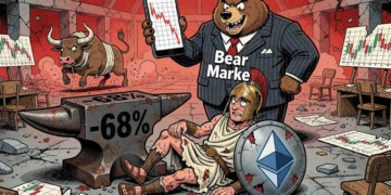 Ethereum en crisis: el desplome del precio de ETH arrastra su valor por debajo de los 1.600 dólares.