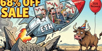 Ethereum se aferra a los USD $1.570 mientras enfrenta una dramática caída del 47% en el último año