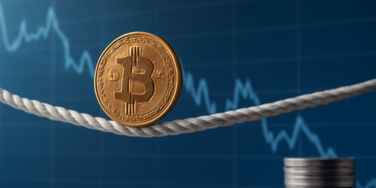 Bitcoin en la cuerda floja: ¿Podría un cambio en Strategy y la salida de los ETF llevarlo de nuevo a los 60.000 dólares?