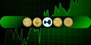 Ethereum, XRP, Cardano y Hyperliquid brillan en la semana, mientras BNB se queda atrás.