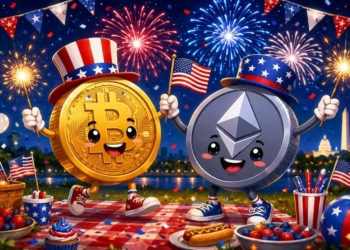 Bitcoin alcanza los 63.000 dólares en su fiesta del 4 de julio y Ether se dispara hacia los 1.800 dólares.