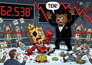 Bitcoin enfrenta una dura batalla: su precio se desploma a USD $62.500 tras perder la mitad de su valor histórico.
