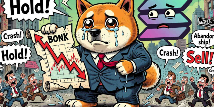 Caída estrepitosa del 12% en BONK: ¿Qué significa para Solana?