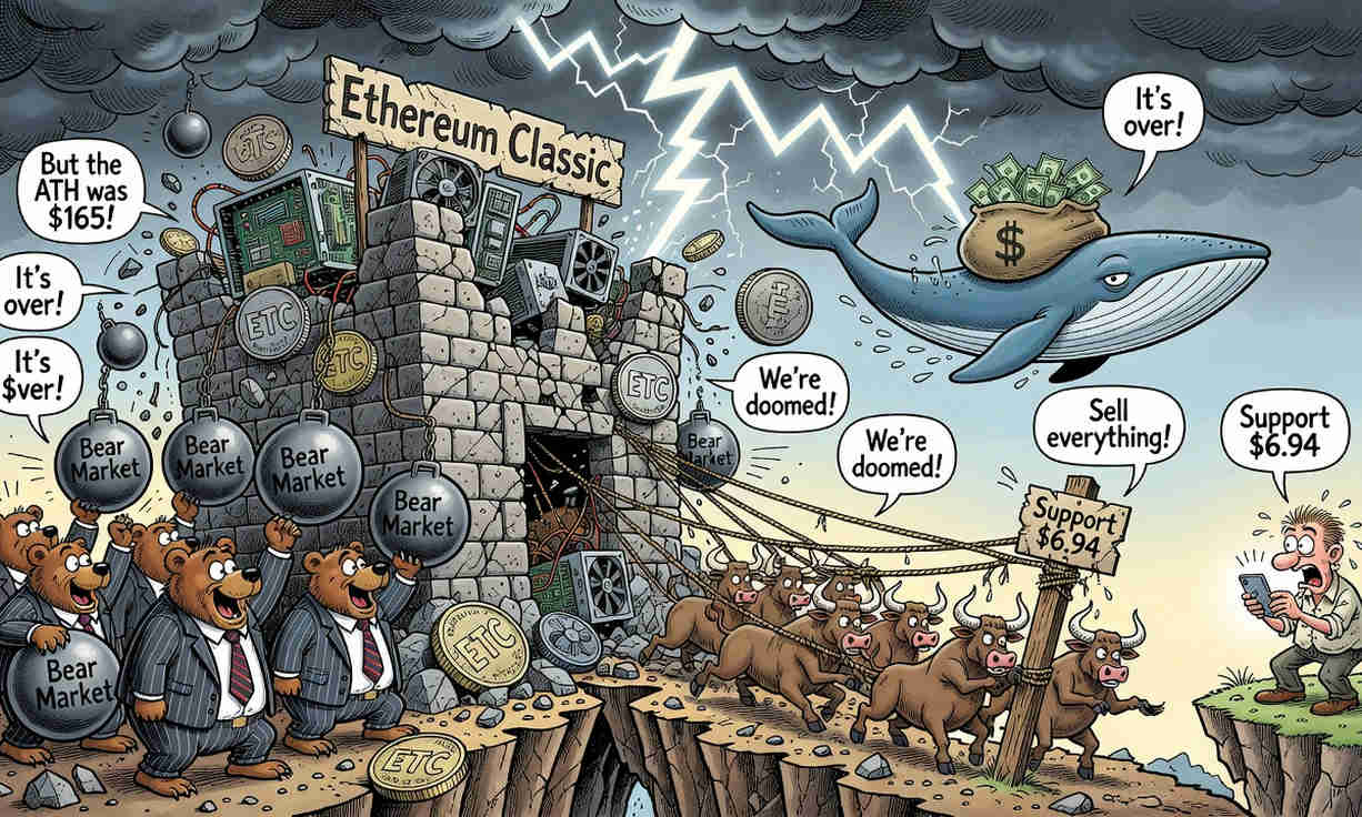 Ethereum Classic se enfrenta a su momento crucial el 07/07/2026: ¿perderá el soporte vital de $6,94? 1 Ethereum Classic se enfrenta a su momento crucial el 07/07/2026: ¿perderá el soporte vital de $6,94?