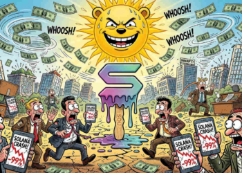 Solana se desploma un 4,87 % en un mar de ventas masivas de altcoins el 8 de julio de 2026.