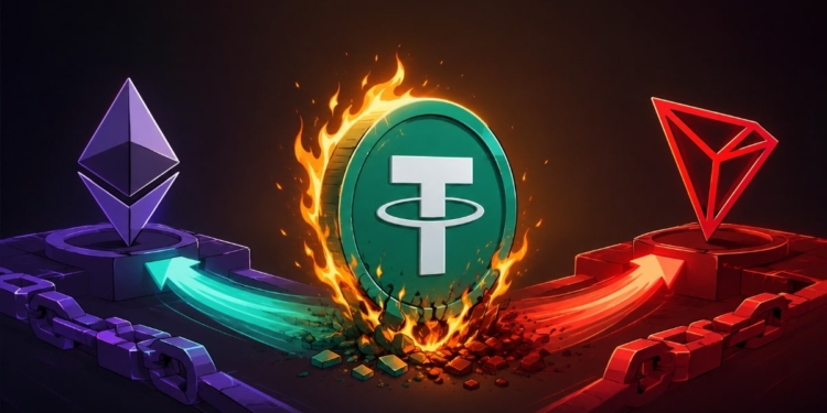 Tether realiza una quema histórica de 2.500 millones de USDT y ajusta su liquidez entre Ethereum y Tron.