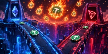 Tether reduce su oferta en USDT en $2.500 millones y sacude la liquidez de Ethereum y TRON.