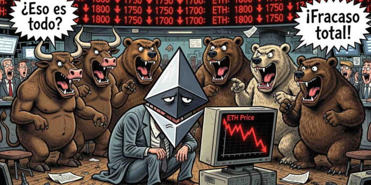 Ethereum se aferra a los 1.800 dólares mientras su volumen de transacciones cae en picado un 38% 1 Ethereum se aferra a los 1.800 dólares mientras su volumen de transacciones cae en picado un 38%