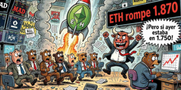 Ethereum se eleva un 5.44% y vuelve a los $1.875: ¿estamos ante un rally real o una trampa peligrosa?