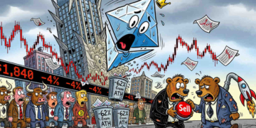 Ethereum sufre una caída del 4% y se aleja de su media de 200 días: ¿Qué implica para su futuro?