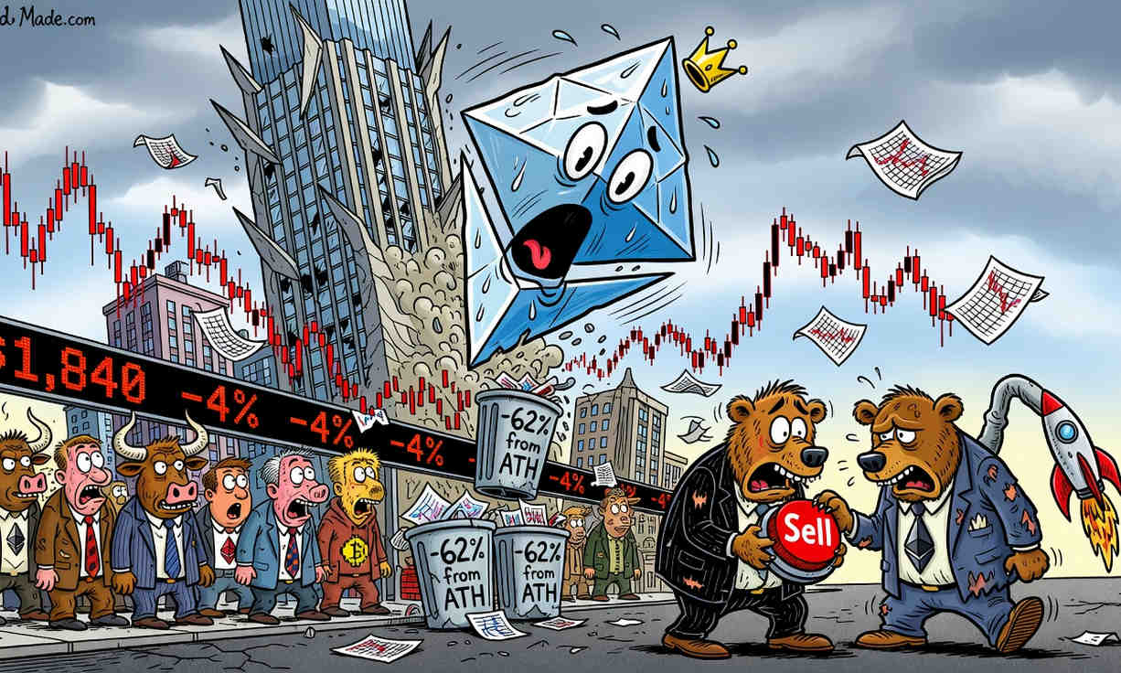 Ethereum sufre una caída del 4% y se aleja de su media de 200 días: ¿Qué implica para su futuro? 1 Ethereum sufre una caída del 4% y se aleja de su media de 200 días: ¿Qué implica para su futuro?