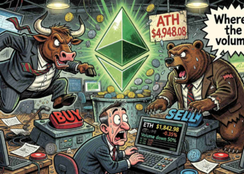 Ethereum se mantiene por debajo de los USD $1.850: ¿se avecina una ruptura tras la caída del volumen? 4 Ethereum se mantiene por debajo de los USD $1.850: ¿se avecina una ruptura tras la caída del volumen?
