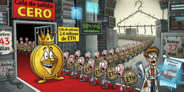 El validador de Ethereum alcanza un hito: ¡sin colas mientras 2,4 millones de ETH aguardan su entrada!