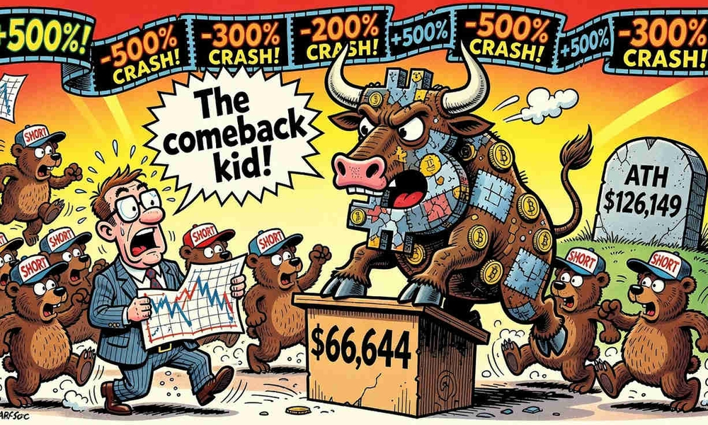 Bitcoin sorprende al alcanzar los $66,600 y desafía a los osos del mercado. 1 Bitcoin sorprende al alcanzar los $66,600 y desafía a los osos del mercado.