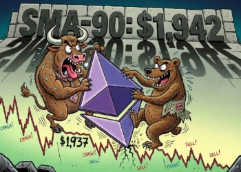 Ethereum se afianza en los 1.937 dólares mientras intenta romper la barrera de resistencia de 90 días este 22 de julio.