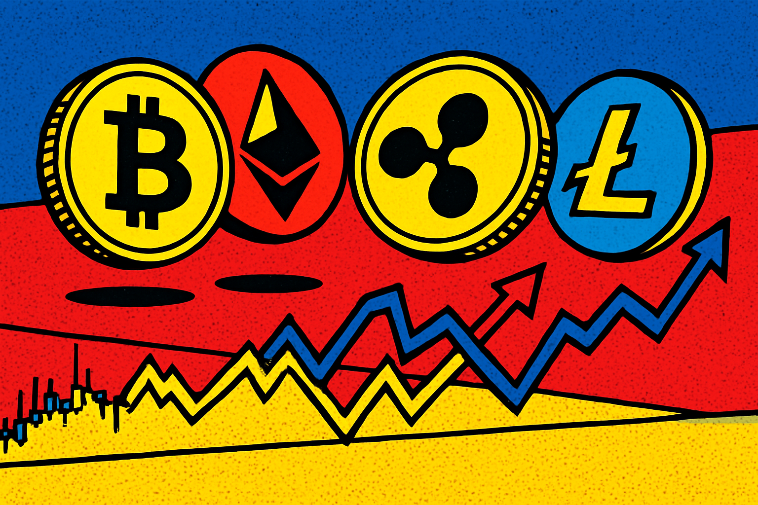 Criptomonedas en la cuerda floja: ¿Qué les sucede a SOL, XRP y DOGE? 1 Criptomonedas en la cuerda floja: ¿Qué les sucede a SOL, XRP y DOGE?