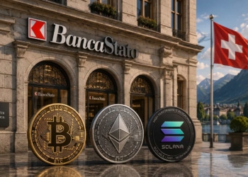 La BancaStato de Suiza abre la puerta al comercio regulado de Bitcoin, Ether y Solana